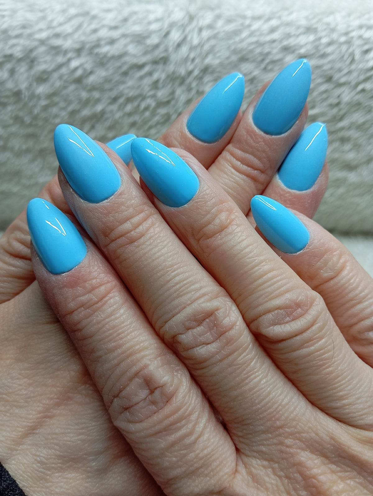 Press-on nails faites main Reims - Ciel d'Été - Glowx Nails
