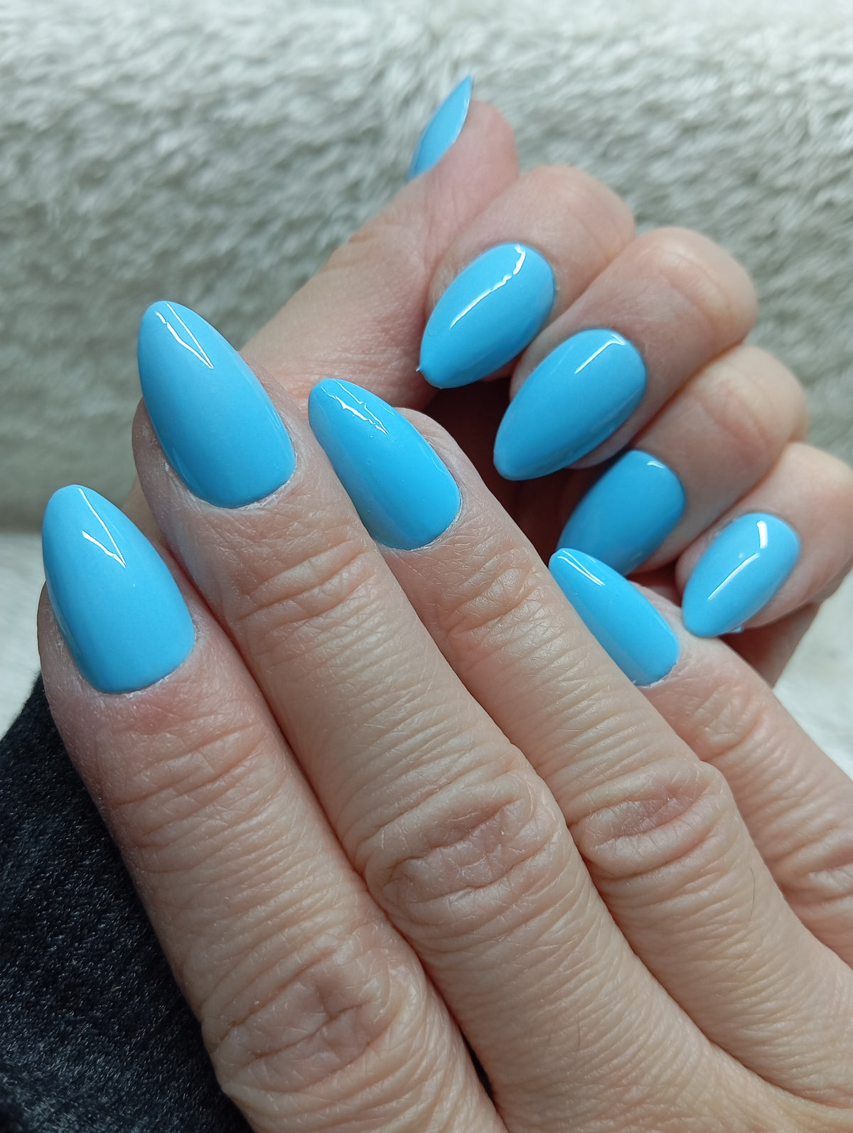Press-on nails faites main Reims - Ciel d'Été - Glowx Nails