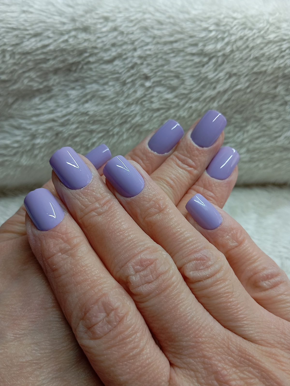 Press-on nails faites main Reims - Lavande Douce - Glowx Nails