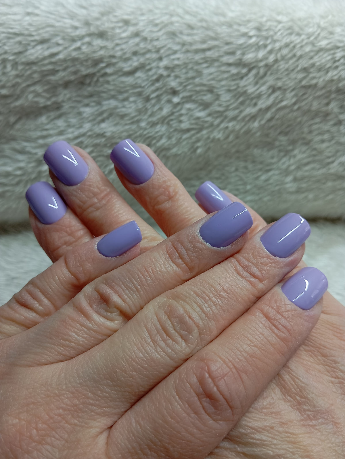 Press-on nails faites main Reims - Lavande Douce - Glowx Nails