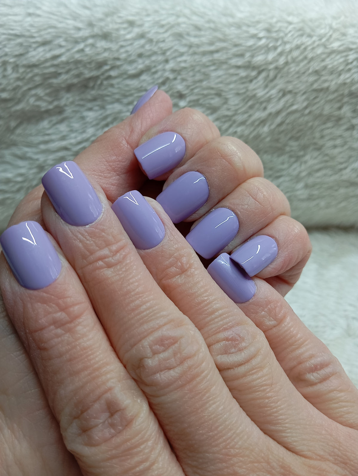 Press-on nails faites main Reims - Lavande Douce - Glowx Nails
