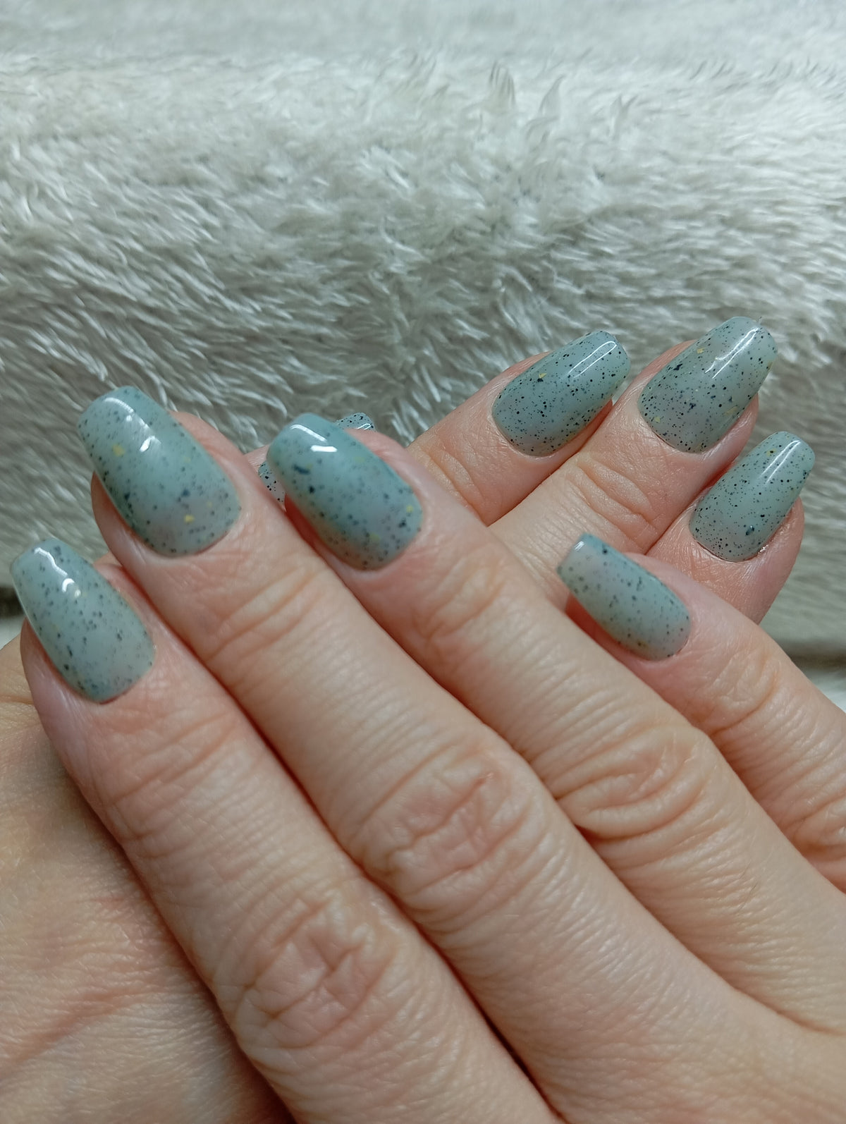Press-on nails faites main Reims - Sauge Minérale - Glowx Nails