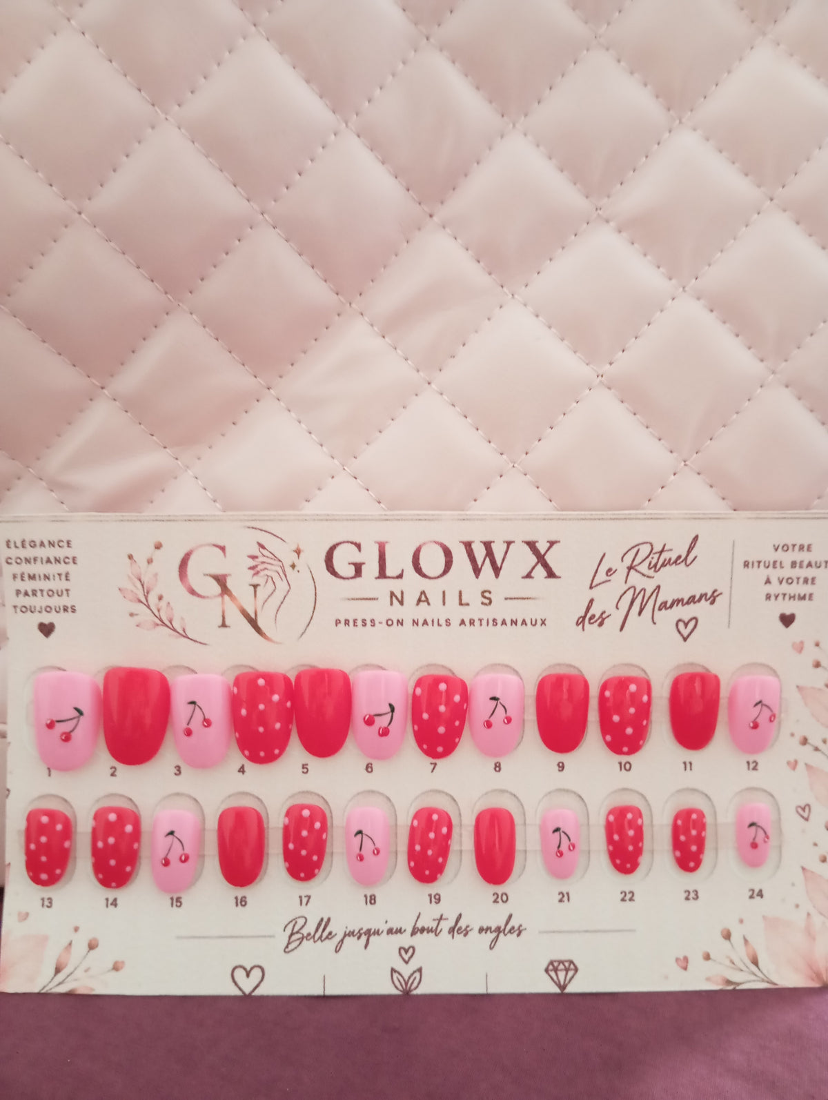 Cherry Love – Press-on nails cerises
